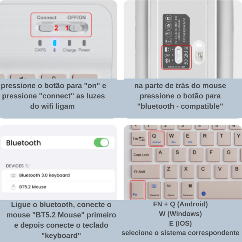 Mini Teclado Bluetooth