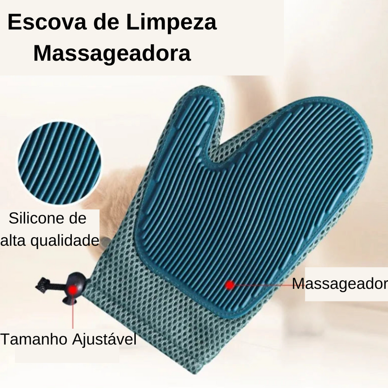 Luva Removedora De Pelos E Massageadora