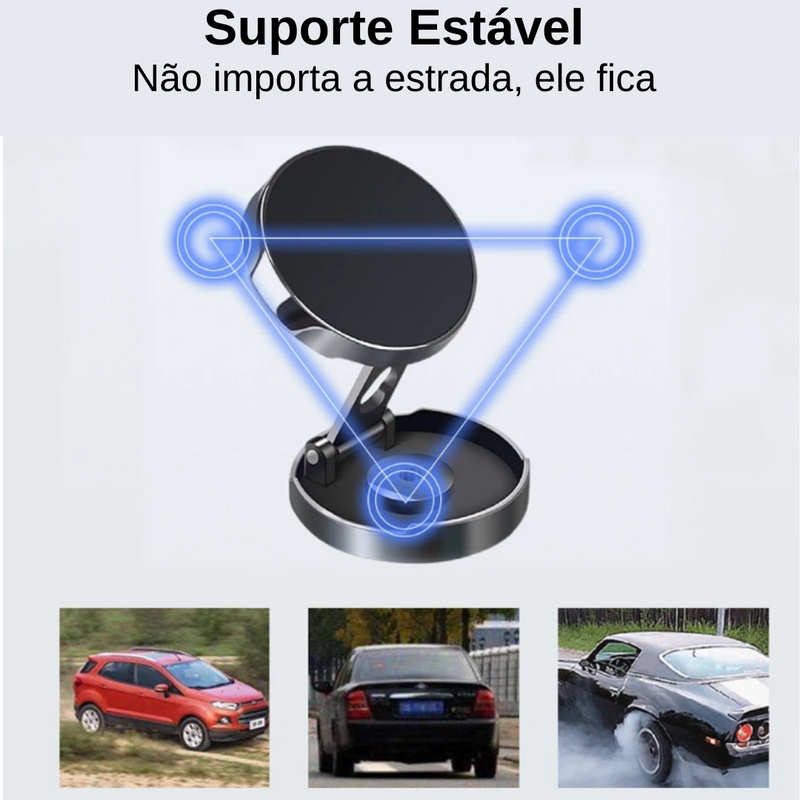 Suporte De Telemóvel Para Carros Magnético 360º + Brinde Grátis